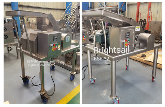 BrightsailのBSFハーブ粉末グラインダーマシン、製薬用フィッツミル、漢方薬ハンマーミル