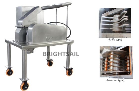 BrightsailのBSFハーブ粉末グラインダーマシン、製薬用フィッツミル、漢方薬ハンマーミル
